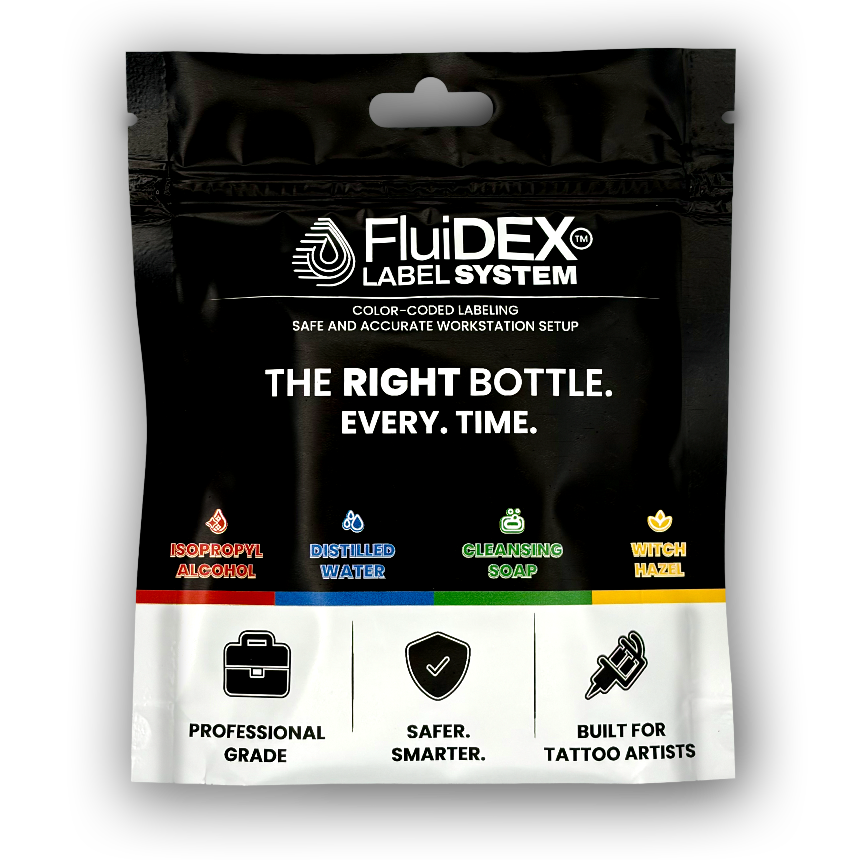 FluiDEX™ Waterproof Tattoo Bottle Labels